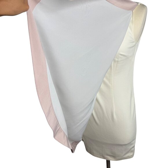 Ted Baker London Bolty Draped White‎ Sleeveless Asymmetrical Sheath Dress Size 0 - Picture 4 of 13